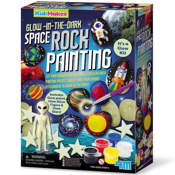 4M Space Rock Painting with Glow In The Dark Stars & Alien Figure - Taylorson
