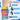 Textured Silicone Slap Bracelets Fidget Toy 6 Pack (3 years+)