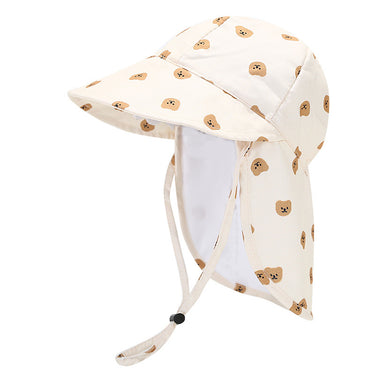 Large Brim Kids Sun Hat with Neck Protection - Bug | Bear | Wild Animals(1-3 years)