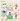 Mini Happy Birthday Greeting Card 10pcs Pack (9.8cmx11.3cm)