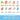 Alphabets Cartoon Style Decorative Stickers Set (50pcs)