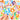 Alphabets Cartoon Style Decorative Stickers Set (50pcs)