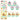 Easter Bunny Puzzle Stickers Set - 6 Sheets of Colorful Bunny Designs for Crafts & Decor
