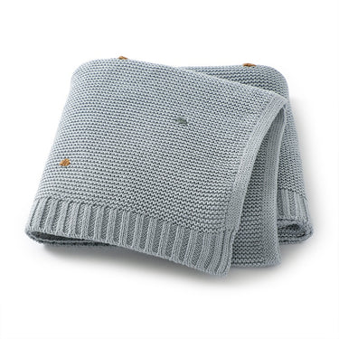 100% Cotton Super Soft Baby Knitted Blanket - Polka (70x90cm)
