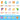 Alphabets Cartoon Style Decorative Stickers Set (50pcs)