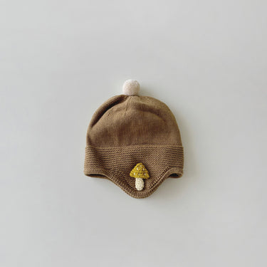 Autumn/Winter Mushroom Baby/Toddler Knitted Beanie (8-36 months)