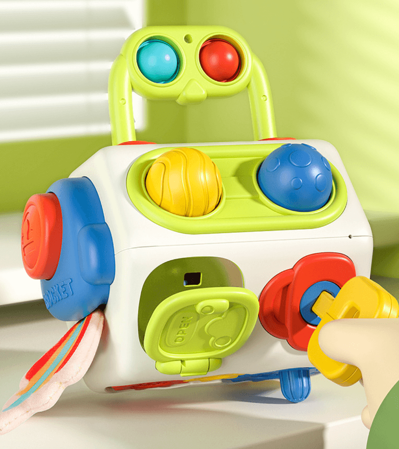 Baby Montessori Sensory Busy Cube Activity Travel Toy - Taylorson