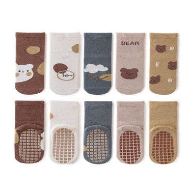 bear-design-non-slip-kids-socks-5-packs-0-3-years--1 - Taylorson