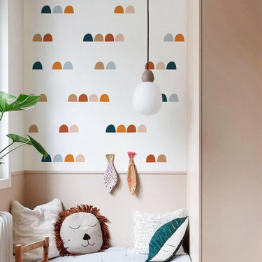Boho Style Abstract Mountain Wall Decals - 36pcs - Taylorson