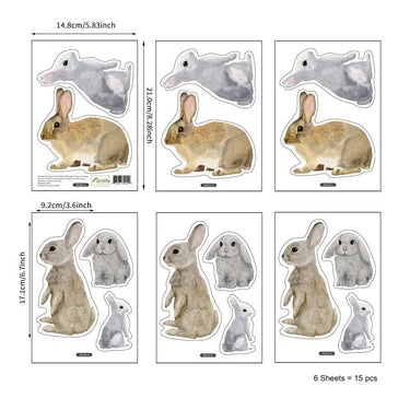 bunnies-wall-decals-15pcs-5 - Taylorson