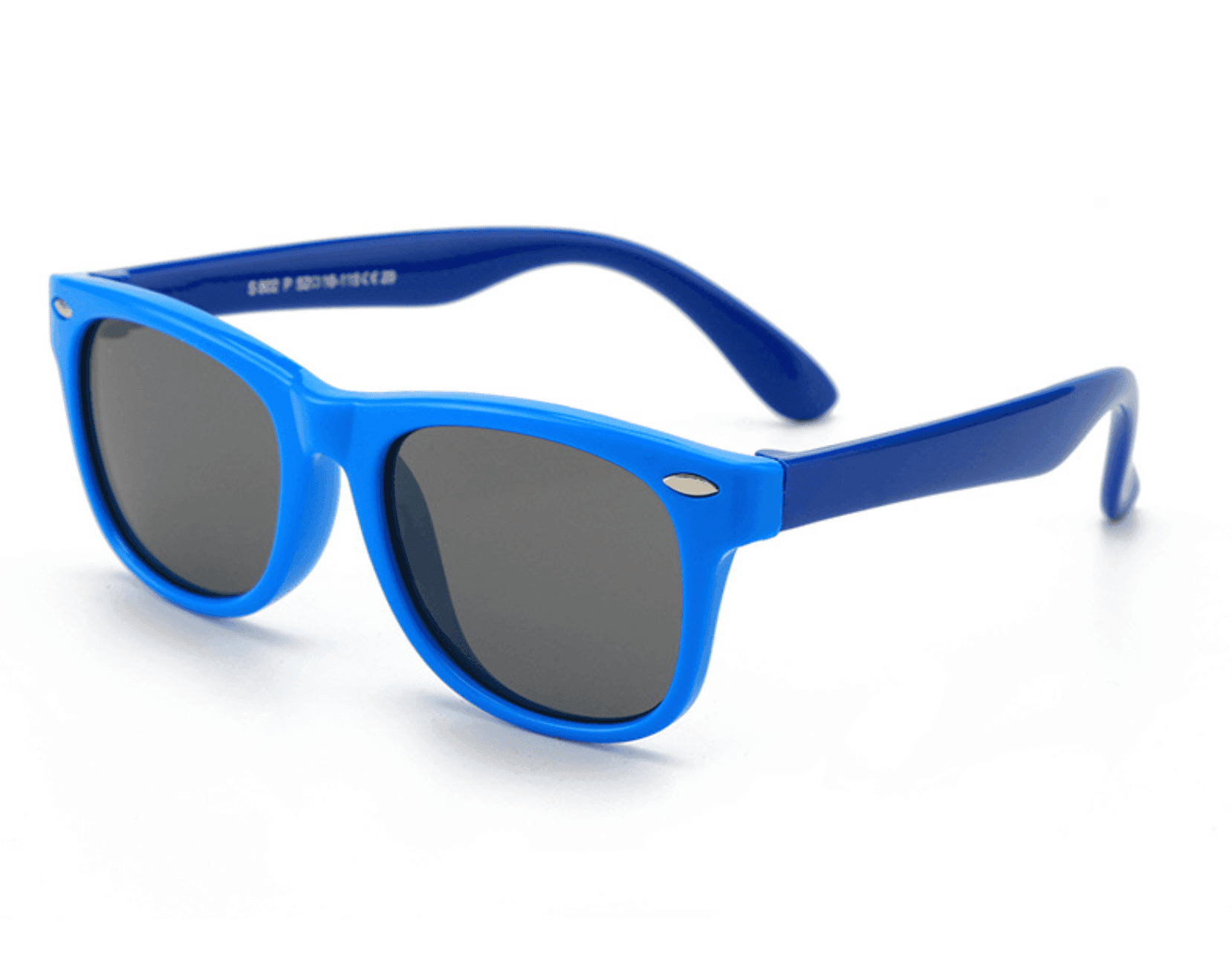 Classic Two-Tone Kids Sunglasses - Blue/Dark Blue (3-12 years) with Hard Case - Taylorson