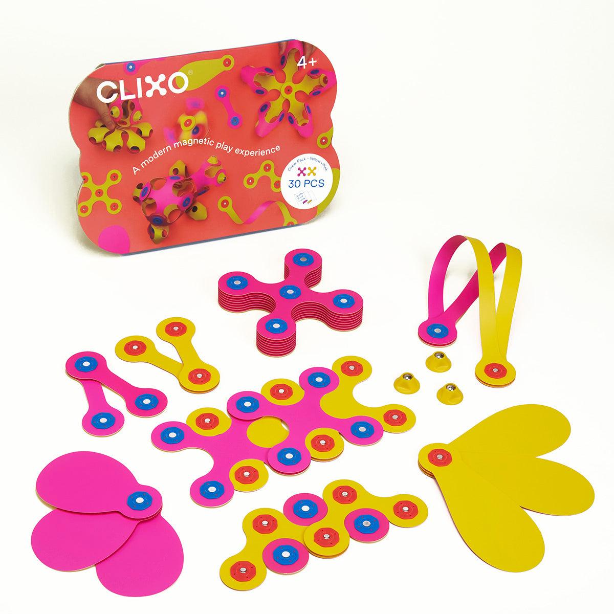 Clixo Crew Pack - Pink/Yellow 30pcs - Taylorson