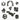 Clixo Designer Pack - Black/Grey 30pcs - Taylorson