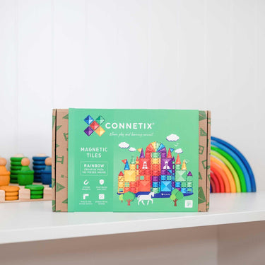 Connetix Tiles - 102pcs Rainbow Creative Pack - Taylorson