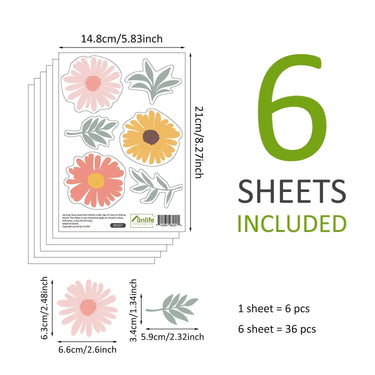 delightful-garden-or-floral-and-leaf-wall-decals-36pcs-3 - Taylorson