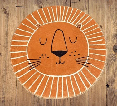 hello-lion-round-shape-kids-room-rug-80cm--1 - Taylorson