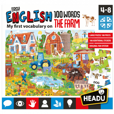 Headu Easy English 100 Words Farm (4-8 years) - Taylorson