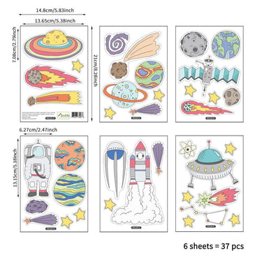 In the Space Wall Decals - 37pcs - Taylorson