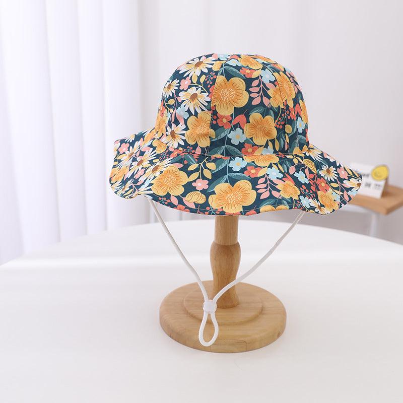 Large Brim Kids Sun Hat | Bucket Hat - Spring Floral (2-5 years) - Taylorson