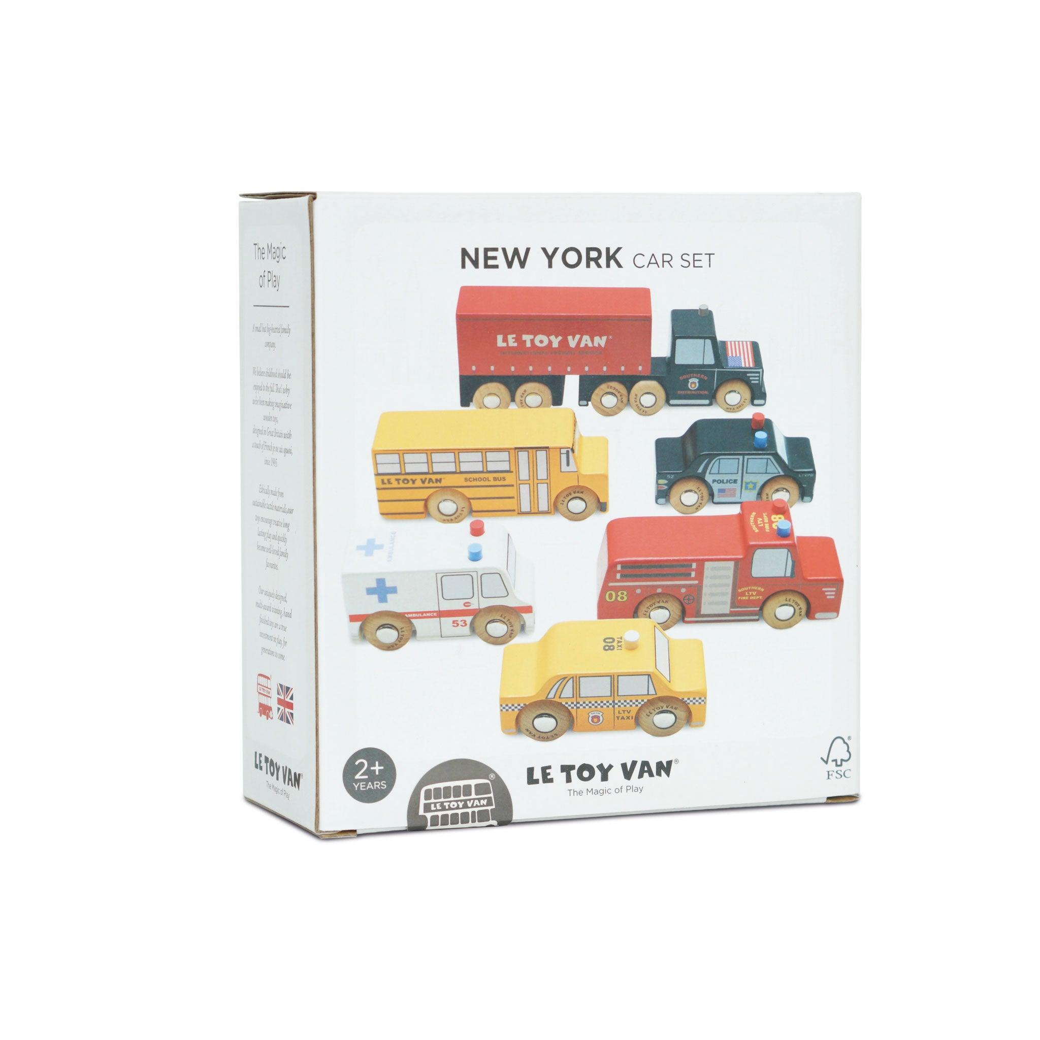 Le Toy Van New York Set of Wooden Cars - Taylorson