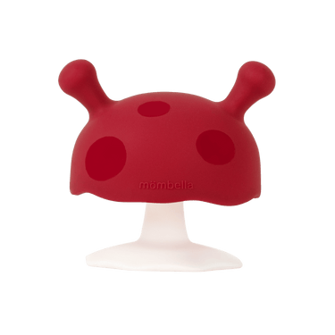 Mombella Mushroom Soothing Teether - Chimney Red - Taylorson