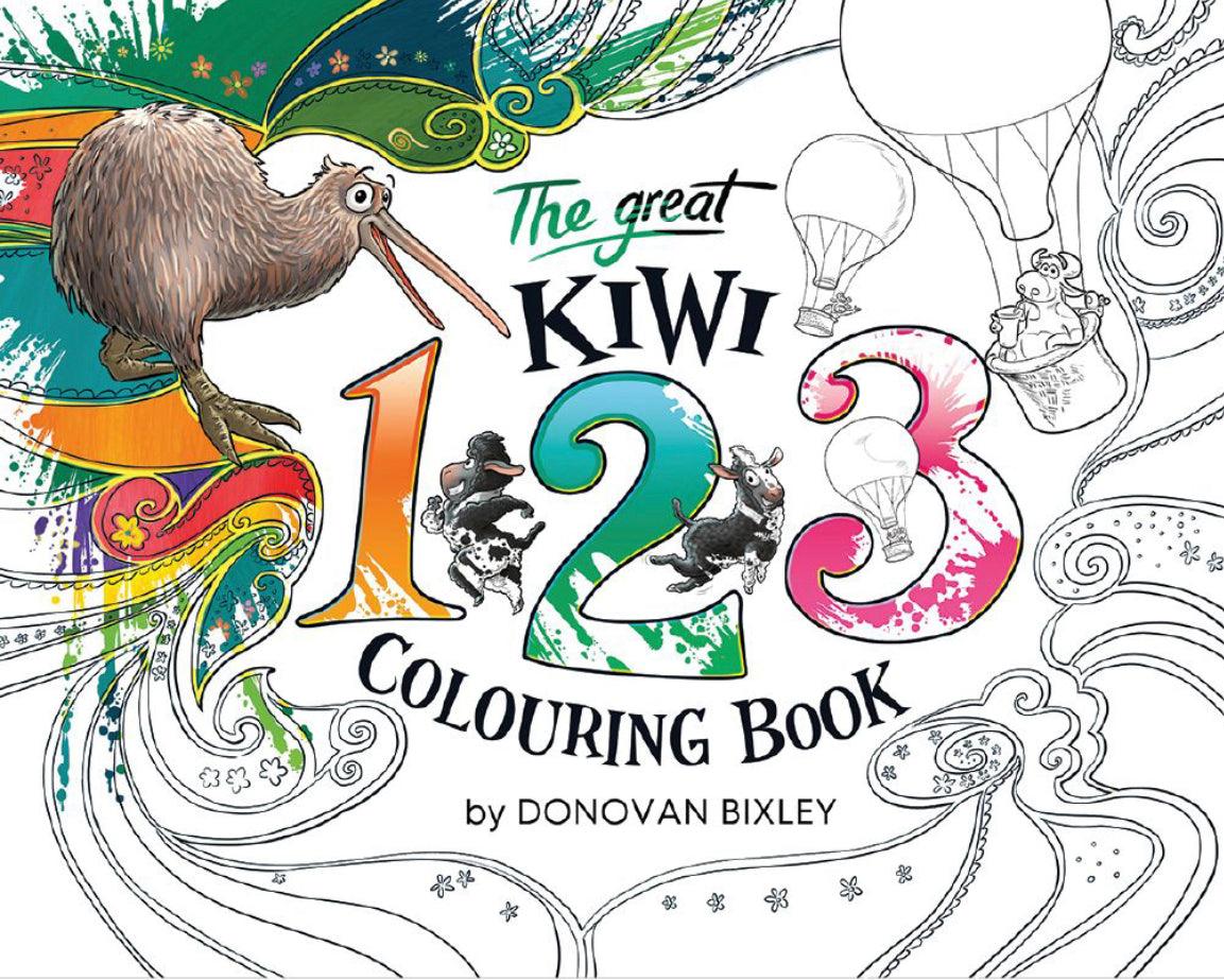 The Great Kiwi 123 Colouring Book - Taylorson
