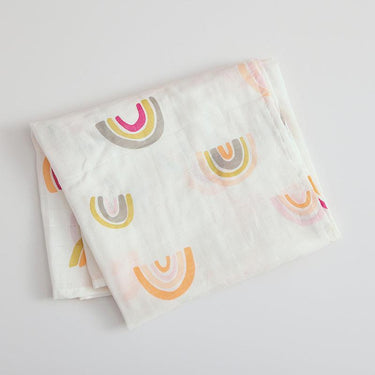 two-layers-baby-muslin-wrap-swaddle-rainbow-2 - Taylorson