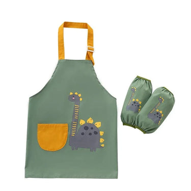 waterproof-children-art-smock-apron-with-sleeve-dinosaur-or-lamb-1 - Taylorson