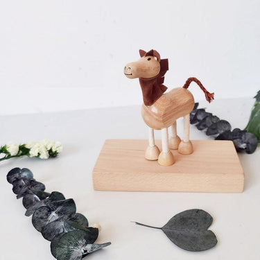 Wooden Farm Animals & Wild Animals Toy Set - Lion, Giraffe, Elephant, Hippo, Horse, Cow, Crocodile, Gorilla - Taylorson