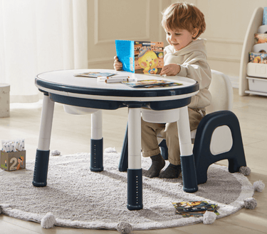 3-in-1 Kids Activity Table & Chair Set with Adjustable Height & Storage - Taylorson