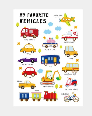 alphabet-or-animal-or-vehicle-learning-print-poster-kids-room-decor-or-nursery-wall-decor-285mm-x-420mm--5 - Taylorson