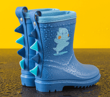 Dinosaur Kids Gumboots (1-6 years) - Blue | Purple - Taylorson