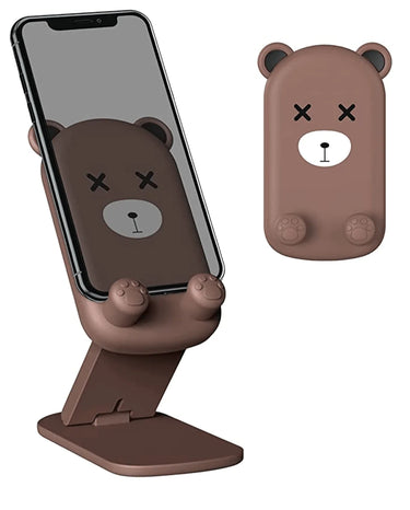 Foldable & Adjustable Phone Holder | Kindle Tablet, Switch Stand - Cute Bear | Yellow Chicks - Taylorson