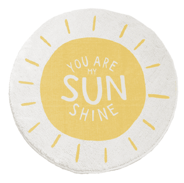 Kids Room Rug | Nursery Room Decor - You Are My Sunshine 80cm - Taylorson