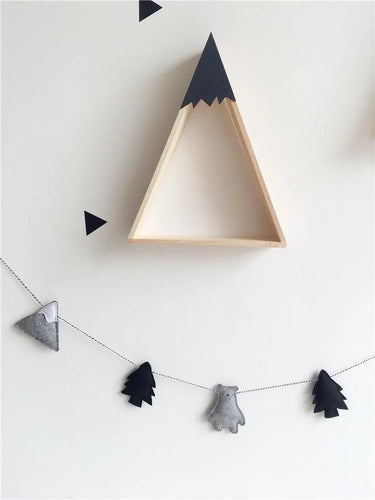 lovely-felt-bear-cloud-tree-design-garland-banner-kids-room-nursery-hanging-wall-decor-6 - Taylorson