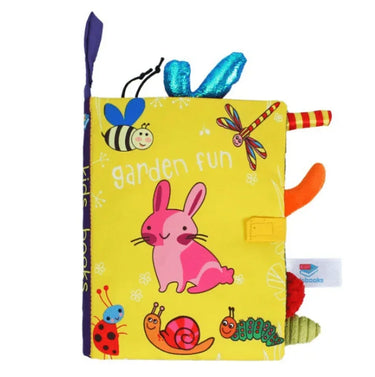 my-baby-first-year-3d-animal-soft-cloth-crinkle-book-garden - Taylorson