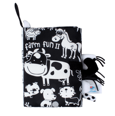My Baby First Year 3D Animal Soft Cloth Crinkle Book - High Contrast - Taylorson