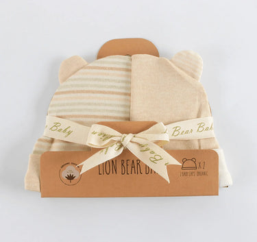 organic-cotton-baby-beanie-2pcs-set-0-3-months--1 - Taylorson