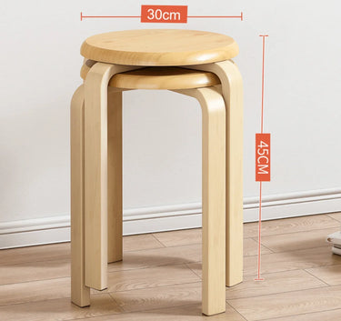 round-top-stackable-wooden-stool-set-4pcs-or-2pcs--2 - Taylorson