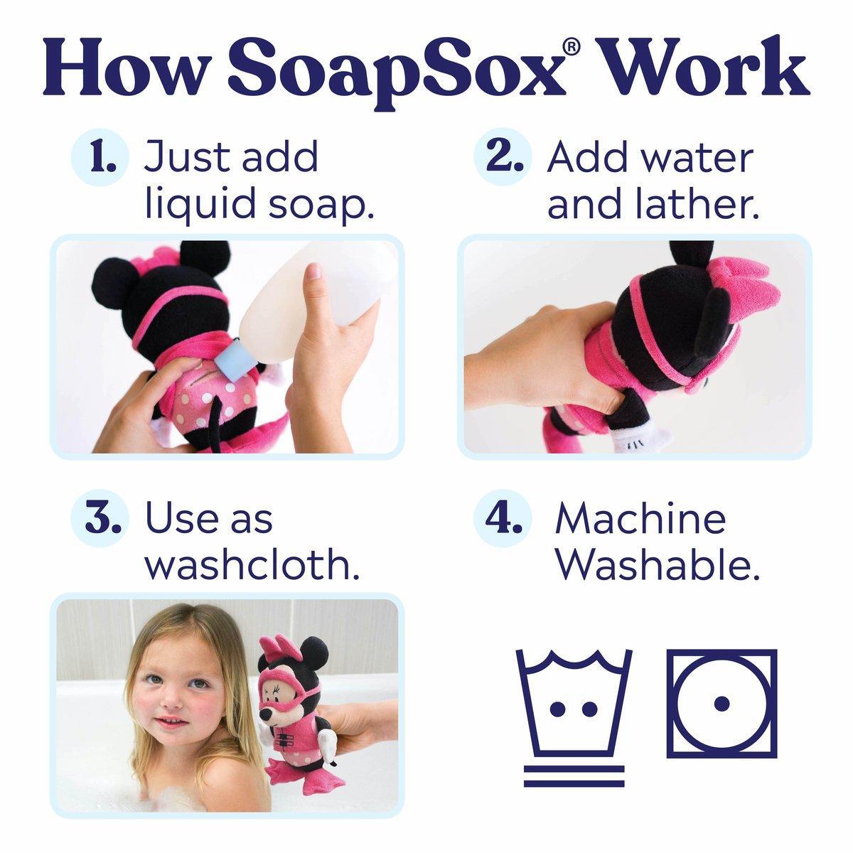 SoapSox Disney Minnie Mouse - Baby Bath Toy Sponge - Taylorson