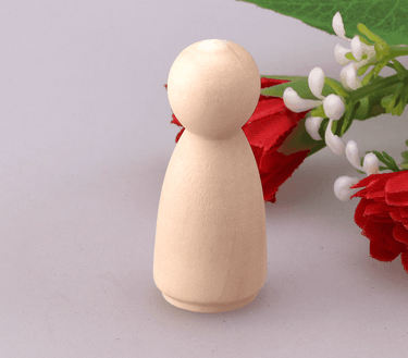 Wooden Peg Dolls - Girls & Boys (33mm, 43mm, 53mm, 66mm) - Taylorson