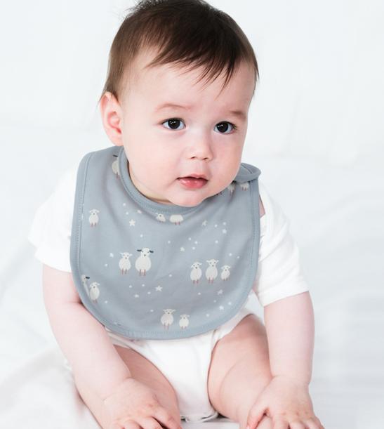 100% Cotton Baby Bandana Bibs 3 Pack - Sheep | Puppy - Taylorson