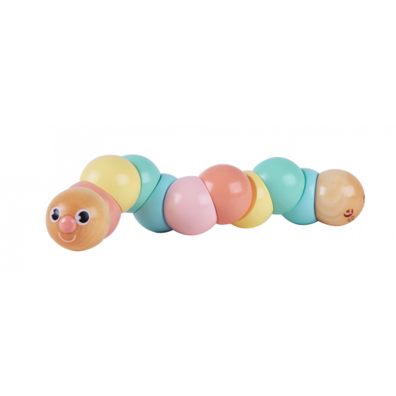 Classic World Pastel Caterpillar Activity Wooden Toy - Pastel (12+ Months)