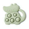 Crocodile Push Pop Baby Silicone Sensory Teether