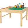 2-in-1 Solid Wood Kids Activity Bricks Table with Storage - Taylorson