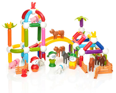 SmartMax Farm Set XXL - Magnetic Toy Set 116pcs (1-5 years)