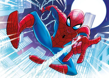 Glowing Lights: 104pcs Marvel Spiderman (Glowing) Puzzle - Taylorson