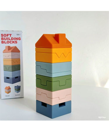 Baby Sensory Soft Tetris Puzzle Blocks + House Stacking Blocks (12m+)