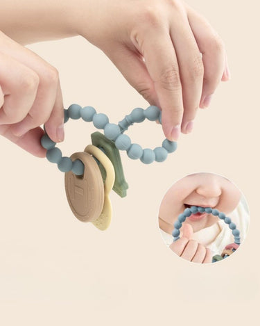 Baby Teether & Sensory Ring – Cars & Fruits (Twin Pack) (6m+)