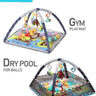 Happy Bear Baby Activity Play Gym with Hanging Toys, Balls & Foldable Playmat - Taylorson